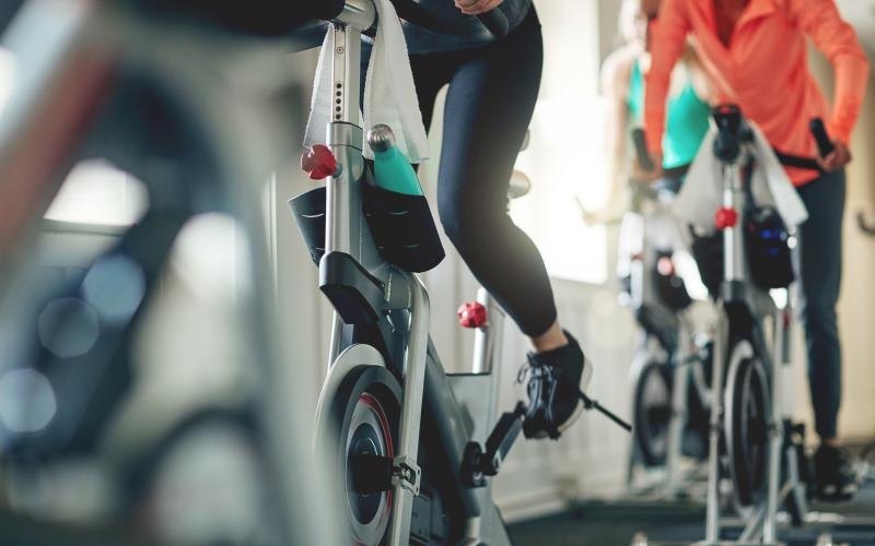 people riding bicycles