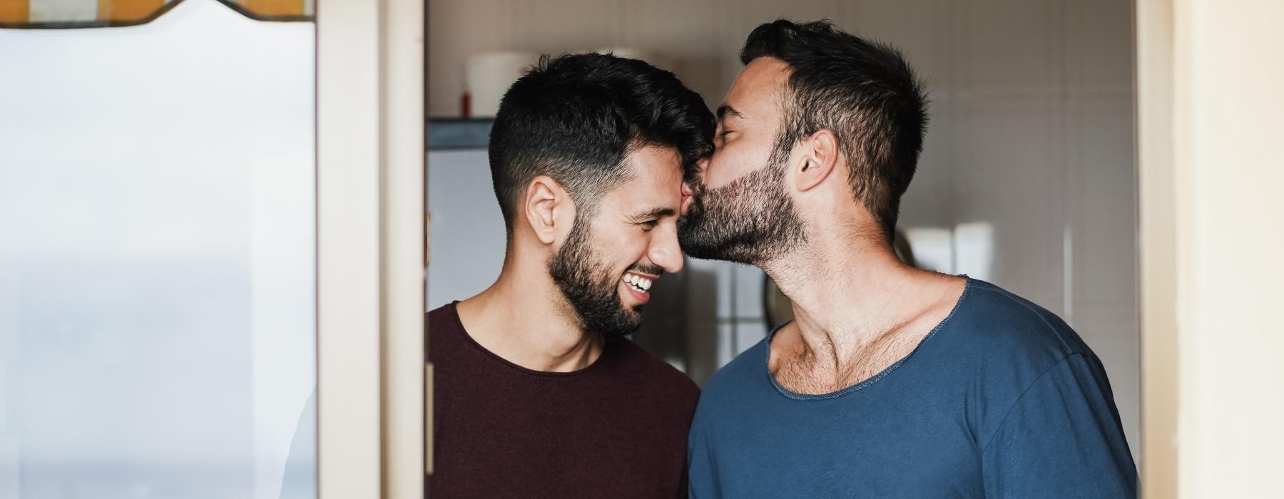 a couple of men laughing