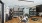 a room with exercise equipment and a mirror